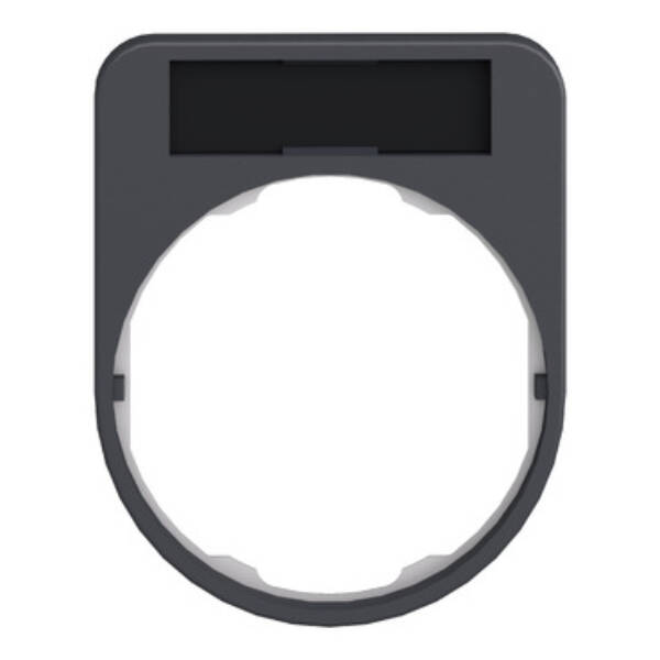 Harmony XB5, Legend holder 40 x 50 mm for flush mounted heads, plastic, with legend 8 x 27 mm, unmarked - Schneider Electric - ZBYF2101