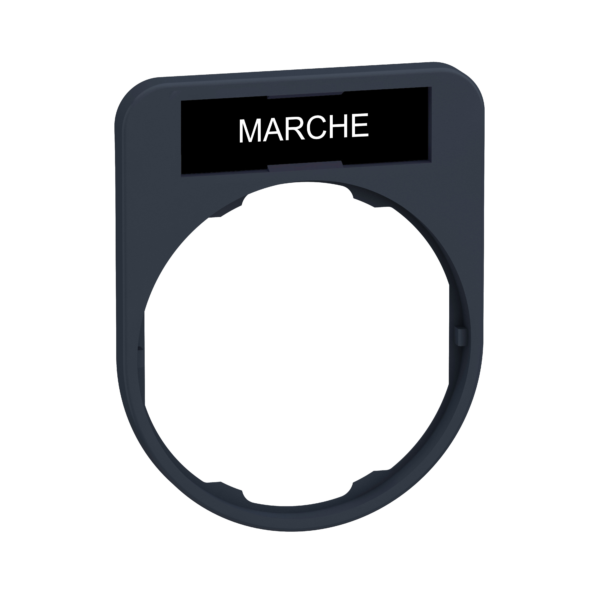 legend holder with marche marking for flush - Schneider Electric - ZBYF2103