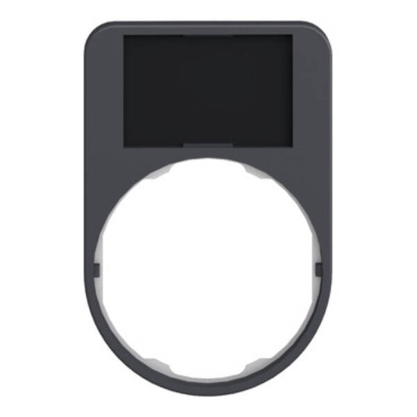 Harmony XB5, Legend holder 40 x 60 mm for flush mounted heads, plastic, with legend 18 x 27 mm, unmarked - Schneider Electric - ZBYF6101