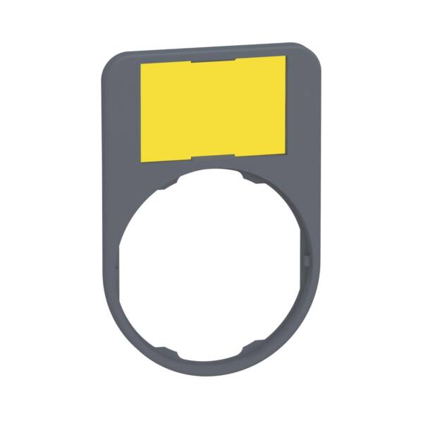 legend holder 40 x 60 mm for flush mounted heads with blank legend cp grey - Schneider Electric - ZBYF6102C0