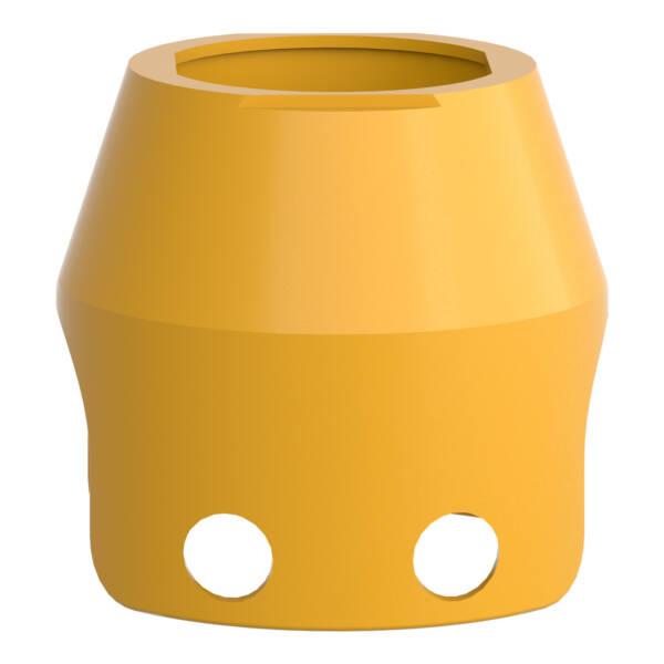 yellow metal padlockable guard for Ø40 mushroom head - Schneider Electric - ZBZ1605