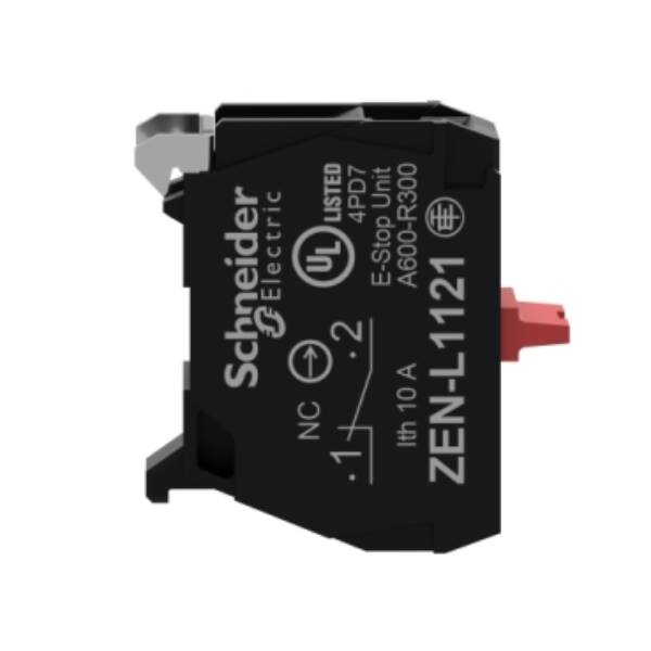 single contact block for head Ø22 1NC screw clamp terminal - Schneider Electric - ZENL1121