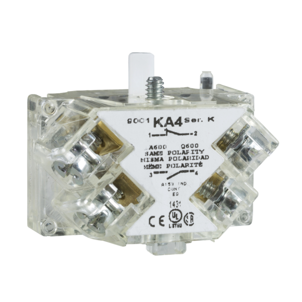 30MM CONTACT BLOCK 1N/O EARLY CLOSING - Square D - 9001KA4