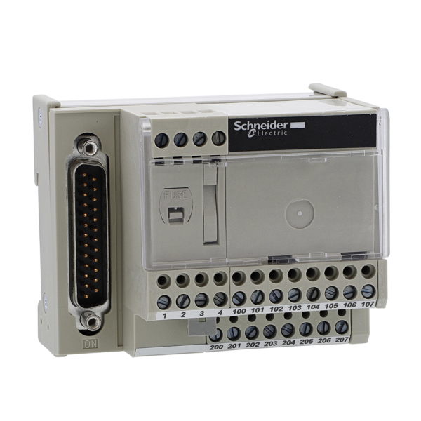 connection sub-base ABE7 - for distribution of 4 analog output channels - Telemecanique - ABE7CPA21