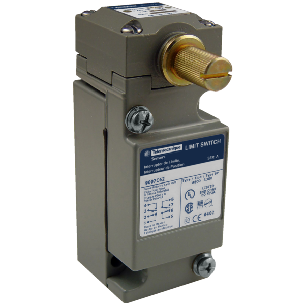 9007C limit switch - 2 NO/NC - rotary head - CW+CCW - maintained - Telemecanique Sensors - 9007C62CM11