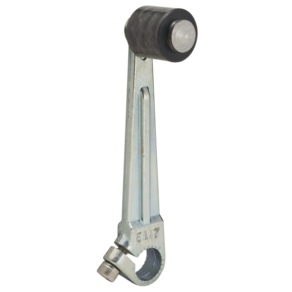 Limit switch lever, 9007, 9007C zinc, fixed length, outside nylon roller - Telemecanique Sensors - 9007DA8