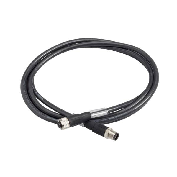 Modbus shielded cable - M12 male connector - M12 female connector - IP67 - 5 m - Telemecanique Sensors - TCSMCN1M1F5