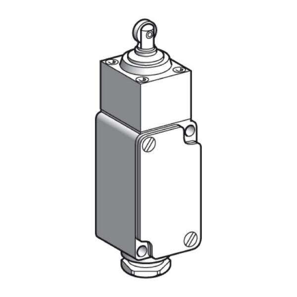 limit switch XC2-J - steel roller plunger - 1 C/O - Telemecanique Sensors - XC2JC162