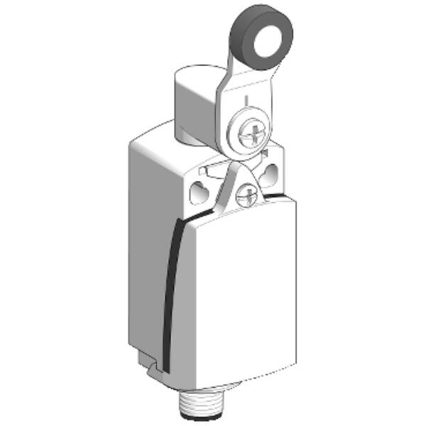 limit switch XCKD - thermoplastic roller lever - 1NC+1NO - snap - M12 - Telemecanique Sensors - XCKD2118M12