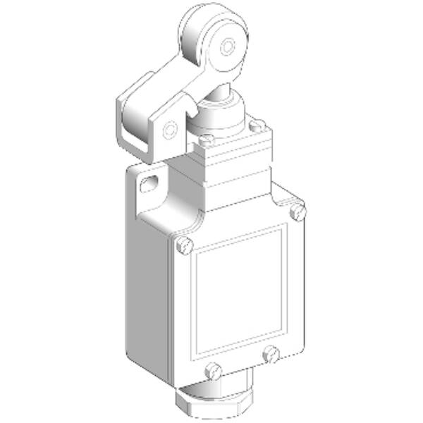 Limit switch, Limit switches XC Standard, XCKL, thermoplastic roller lever plunger, 1NC+1 NO, snap, 1/2NPT - Telemecanique Sensors - XCKL121H7