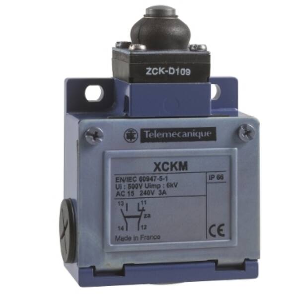 limit switch XCKM - thermoplastic roller lever - 1NC+1NO - snap action - Telemecanique Sensors - XCKM1587861