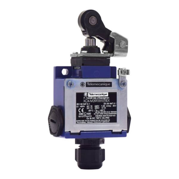 limit switch XCKM - roller lever plunger - 2NC + NO - ATEX/IECEx - Telemecanique Sensors - XCKM3921H29EX