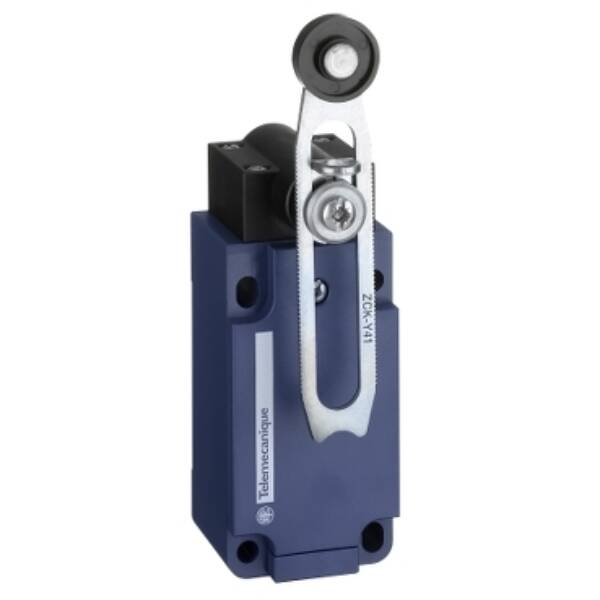 limit switch XCKS - th.plastic roller lever var. length - 1NC+1NO - snap - M20 - Telemecanique Sensors - XCKS141H29