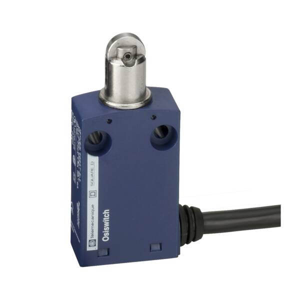 limit switch XCMN - steel roller plunger - 1NC+1NO - snap - 2 m - Telemecanique Sensors - XCMN2102L2