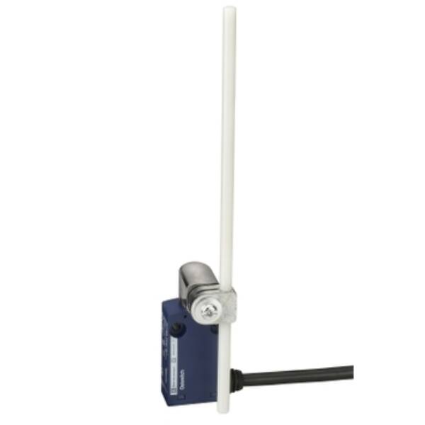 limit switch XCMN - thermoplastic round rod lever 6 mm - 1NC+1NO - snap - 1 m - Telemecanique Sensors - XCMN2159L1