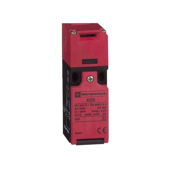 plastic safety switch XCSPA - 1 NC + 2 NO - slow break - 1 entry tappedM16 - Telemecanique Sensors - XCSPA892