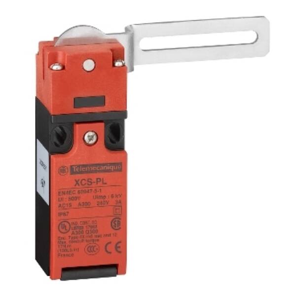 safety switch XCSPL - elbowed flush lever - to right - 1NC+1NO -M16 - Telemecanique Sensors - XCSPL572