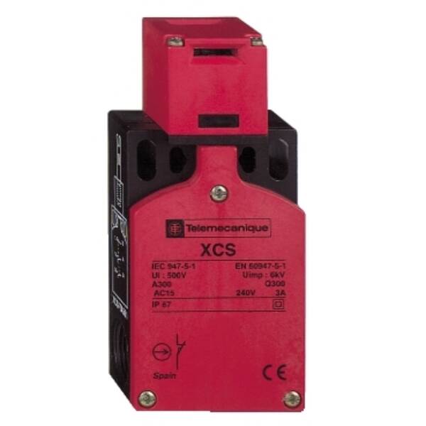 plastic safety switch XCSTA - 1 NC + 2 NO - slow break - 1 entry tapped Pg 11 - Telemecanique Sensors - XCSTA591