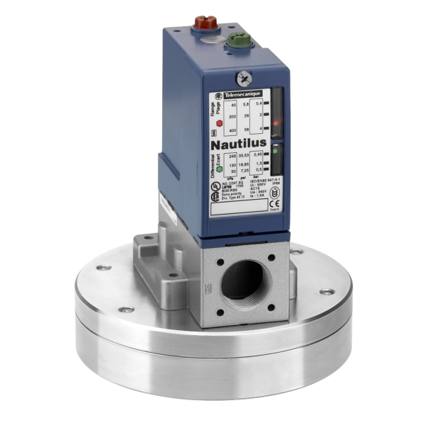 pressure switch XMLB 330 mbar - adjustable scale 2 thresholds - 1 C/O - Telemecanique Sensors - XMLBS35R2S11