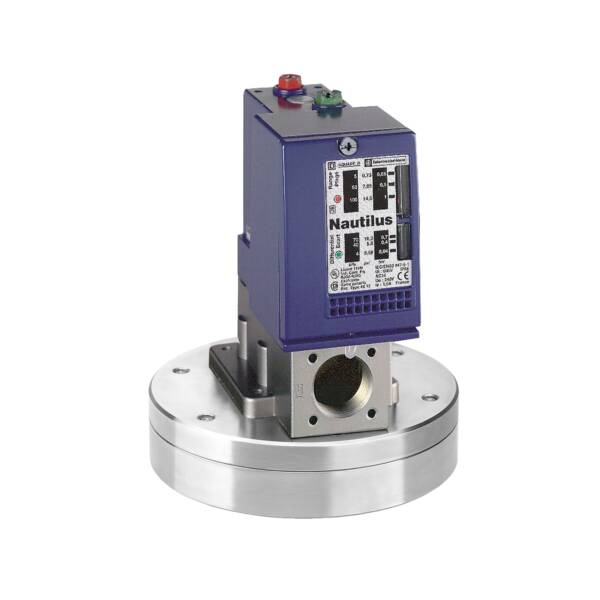 pressure switch XMLC 2.5 bar - adjustable scale 2 thresholds - 2 C/O - Telemecanique Sensors - XMLCS02B2S12