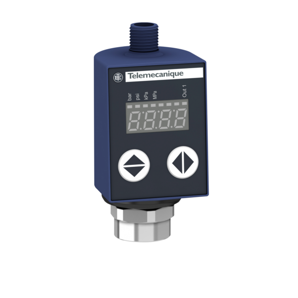 Electronic pressure sensors, Pressure sensors XM, XMLR 250 bar, G 1/4, 24 VDC, 4...20 mA, PNP, M12 - Telemecanique Sensors - XMLR250M1P25