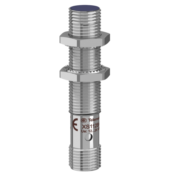 inductive sensor XS1 M12 - L61mm - brass - Sn4mm - 12..24VDC - M12 - Telemecanique Sensors - XS112BHPAM12