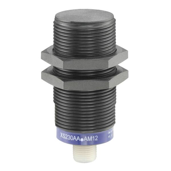 inductive sensor XS2 M30 - L70mm - PPS - Sn22mm - 12..48VDC - M12 - Telemecanique Sensors - XS230AANAM12