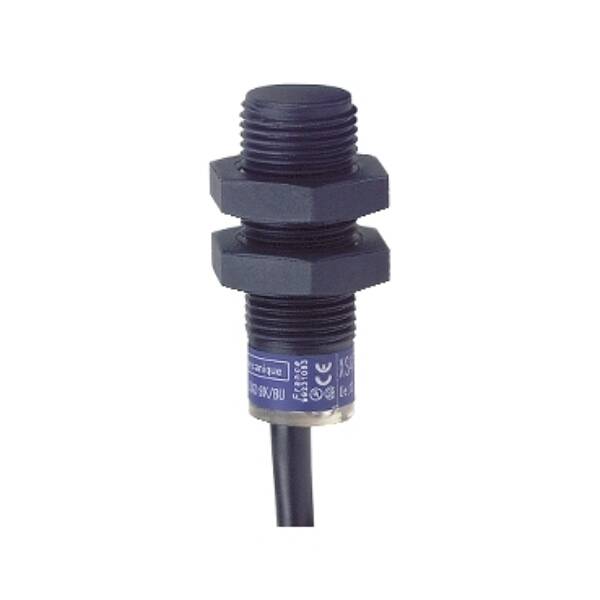 inductive sensor XS4 M12 - L35mm - PPS - Sn4mm - 12..24VDC - cable 2m - Telemecanique Sensors - XS4P12PB340