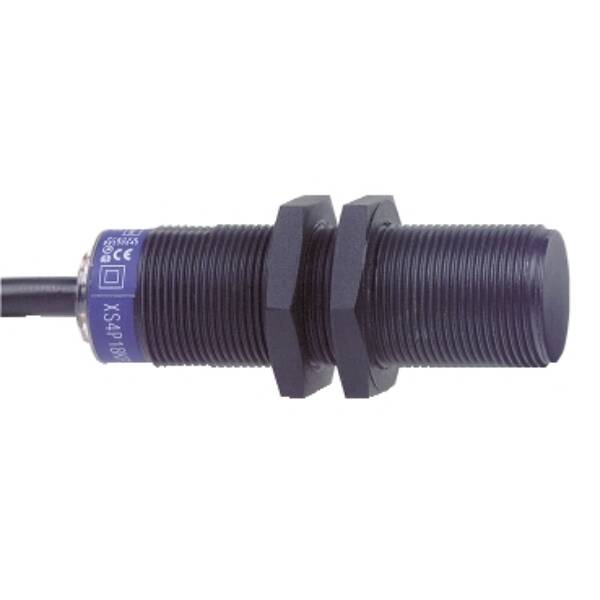 inductive sensor XS4 M18 - L60mm - PPS - Sn8mm - 24..240VAC/DC - cable 10m - Telemecanique Sensors - XS4P18MA230L2