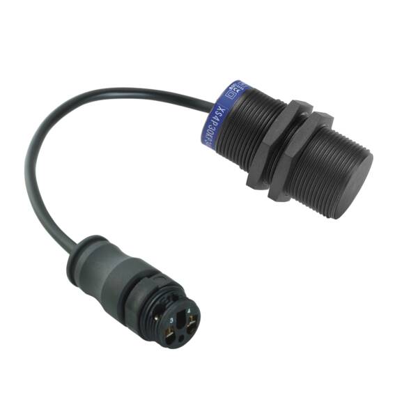 inductive sensor XS4 M30 - L62mm - PPS - Sn15mm - 12..48VDC - term. 0.15M - Telemecanique Sensors - XS4P30PA370L01B