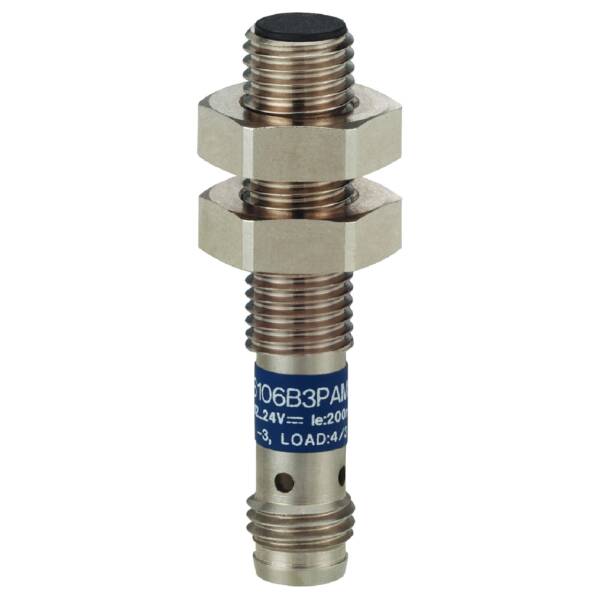 Inductive proximity sensors XS, inductive sensor XS5 M8, L33mm, stainless, Sn1.5 mm, 12...24 VDC - Telemecanique Sensors - XS508B1PASA3