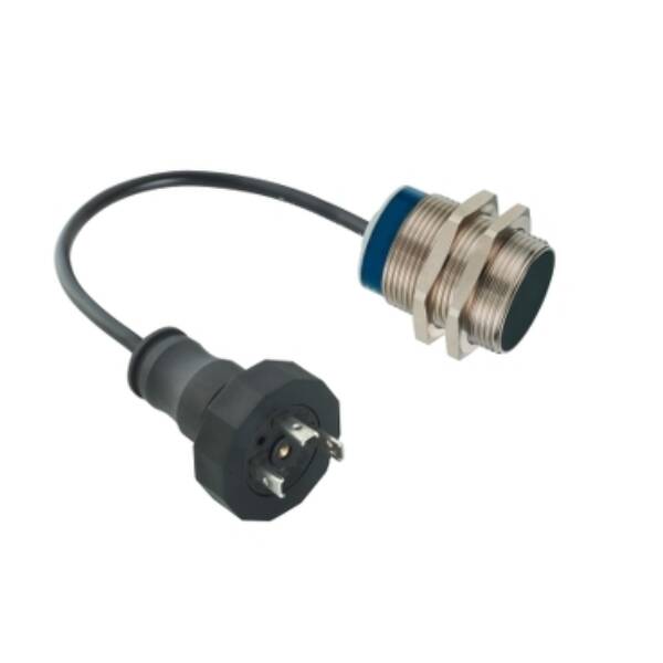 inductive sensor XS6 M30 - L62mm - brass - Sn15mm - 24..240VAC/DC - DIN 0.15m - Telemecanique Sensors - XS630B1MAL01C