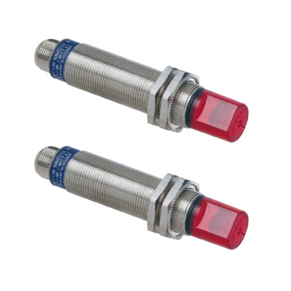 photo-electric sensor - XU2 - thru beam - 90° - Sn 15m - 12..24VDC - M12 - Telemecanique Sensors - XU2N18NP341WD