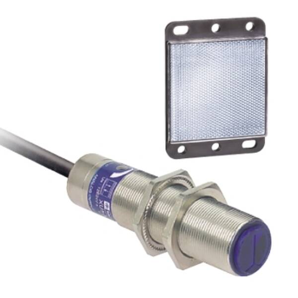 photo-electric sensor - XU9 - polarised - Sn 2m - 24..240VAC/DC - cable 2m - Telemecanique Sensors - XU9M18MA230