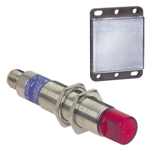 photo-electric sensor - XU9 - polarised - 90° - Sn 2m - 24..240VAC/DC - 1/2" - Telemecanique Sensors - XU9M18MA230WK