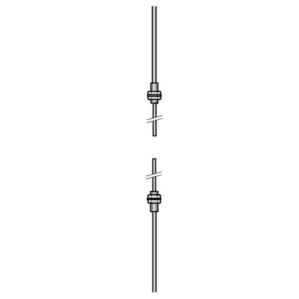 plastic fibre optic for sensor - thru-beam - positioning - exten. - 2m - Sn30mm - Telemecanique Sensors - XUFN35311