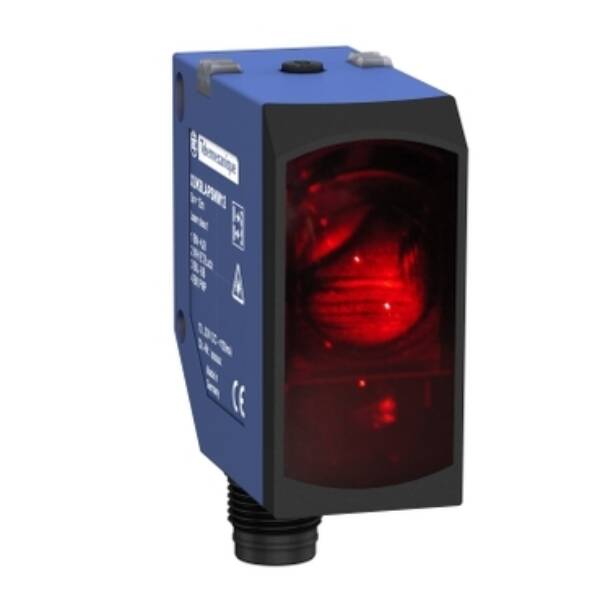 photo-electric laser sensor - XUK - polarised reflex - Sn 14m - 10..30VDC - M12 - Telemecanique Sensors - XUK9LAPSMM12