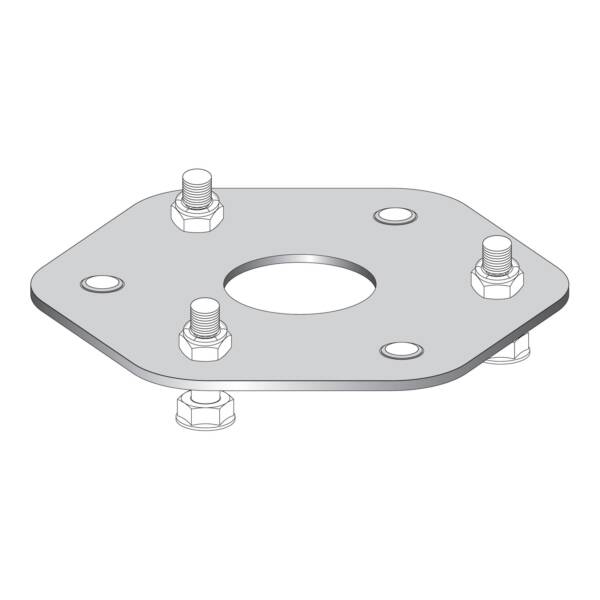 Column Simple fixing base - Telemecanique Sensors - XUSZFB1