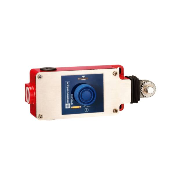 e-stop rope pull switch XY2CH - 1NC+1NO - booted pushbutton - Telemecanique Sensors - XY2CH13250