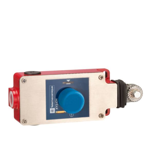 e-stop rope pull switch XY2CH - 2NC+1NO - mushroom head pushbutton - Telemecanique Sensors - XY2CH13390H29