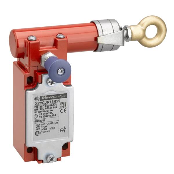 e-stop rope pull switch XY2CJ - right side - 1NC+1NO - ISO M20 - Telemecanique Sensors - XY2CJR15H29