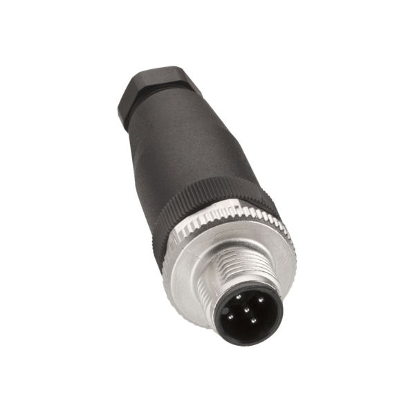 male, M12, 5-pin, straight connector - cable gland Pg 7 - Telemecanique Sensors - XZCC12MDM50B