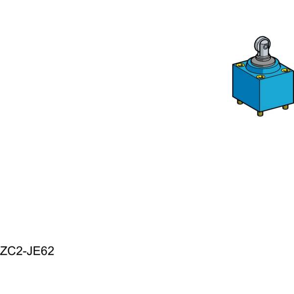 limit switch head ZC2J - steel roller plunger - Telemecanique Sensors - ZC2JE82