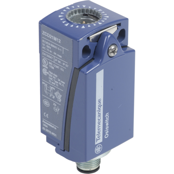 limit switch body ZCD - compact - 1NC+1NO - snap action - M12 5P - Telemecanique Sensors - ZCD21M12