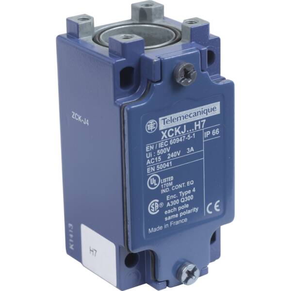 Limit switch body, Limit switches XC Standard, ZCKJ, fixed, w/o display, 2C/O, snap action, 1/2"NPT - Telemecanique Sensors - ZCKJ4H7