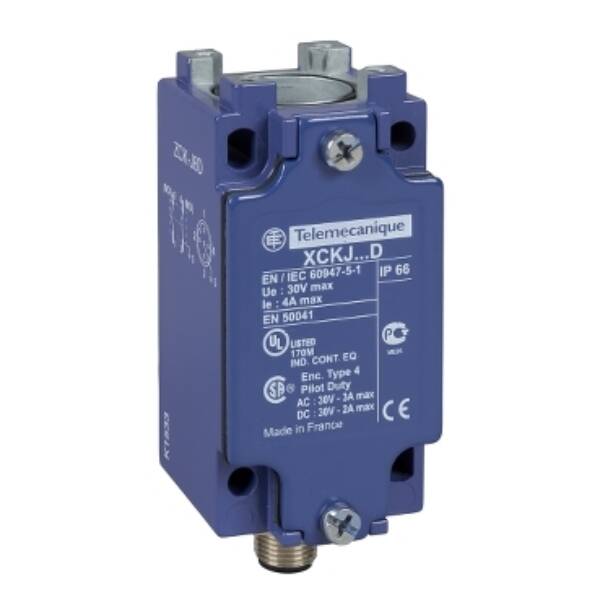 limit switch body ZCKJ - fixed - w/o display - 1NC+1NO - slow-break - M12 - Telemecanique Sensors - ZCKJ5D