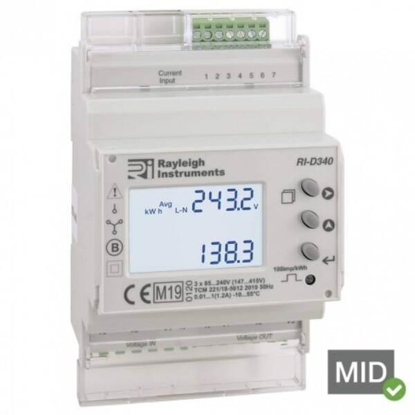 RI-D340 easywire Multifunction Meter - MID Certified