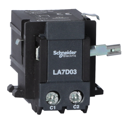 TeSys D thermal overload relays - remote electrical tripping - 24 V DC/AC - Schneider Electric - LA7D03B