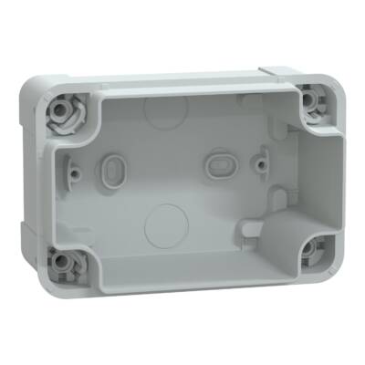 ABS box IP66 IK07 RAL7035 Int.H125W80D65 Ext.H138W93D72 Transp.cover H20 - Schneider Electric - NSYTBS1397T