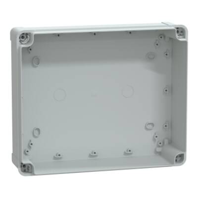 ABS box IP66 IK07 RAL7035 Int.H275W225D80 Ext.H291W241D88 Opaque cover H20 - Schneider Electric - NSYTBS29248